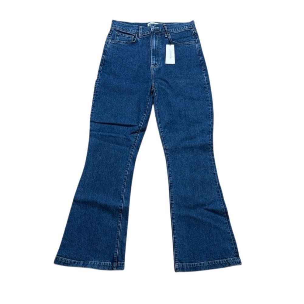 Jean NWT Le Jean Remy Flare High Rise Dark Wash Blue Size 29 Size 29" - 2 Thumbnail
