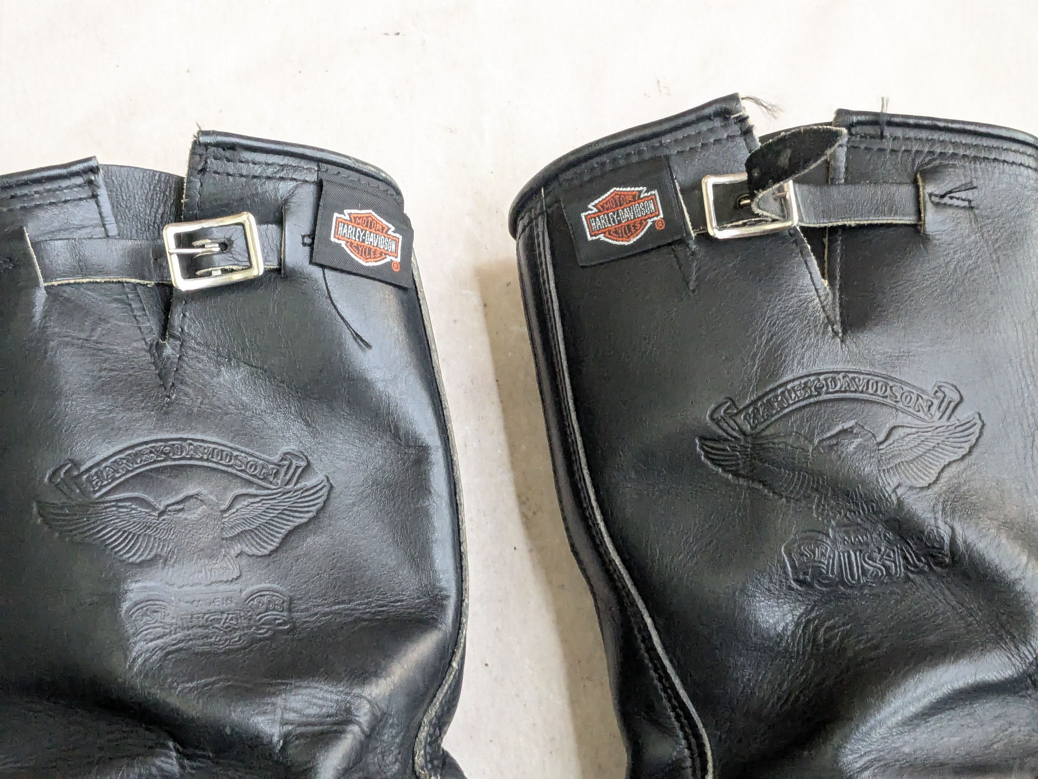 Harley Davidson Harley Davidson Engineer Boots Black Leather 10.5 Biker Size US 10.5 / EU 43-44 - 6 Thumbnail