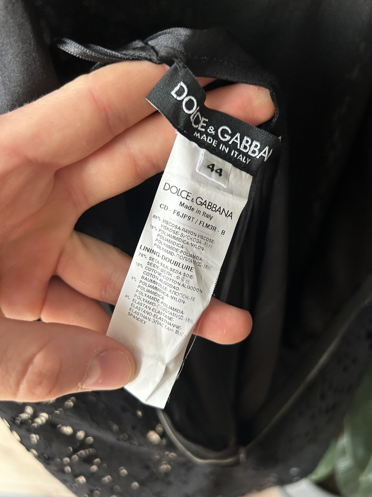 Dolce & Gabbana Dolce & Gabbana Black Pencil Dress Size M / US 6-8 / IT 42-44 - 7 Thumbnail