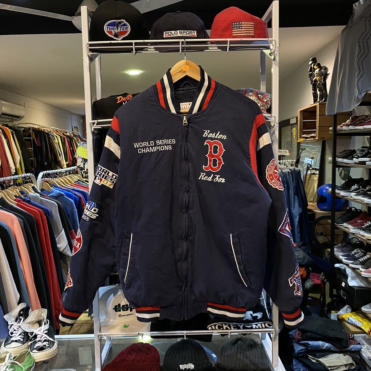 MLB × Vintage Vintage Y2K Boston Red Sox World Series Champ Varsity Jacket Size US M / EU 48-50 / 2 - 2 Thumbnail