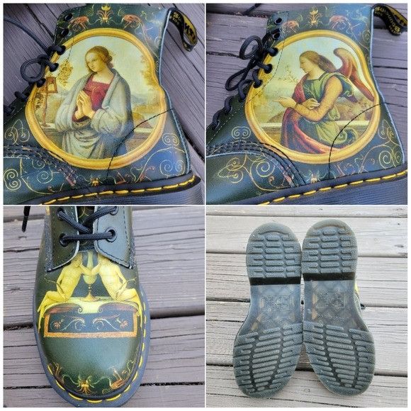 Dr. Martens Dr Martens Giovanni Di Paolo Green Leather Museum Collection Size US 9 / IT 39 - 7 Thumbnail