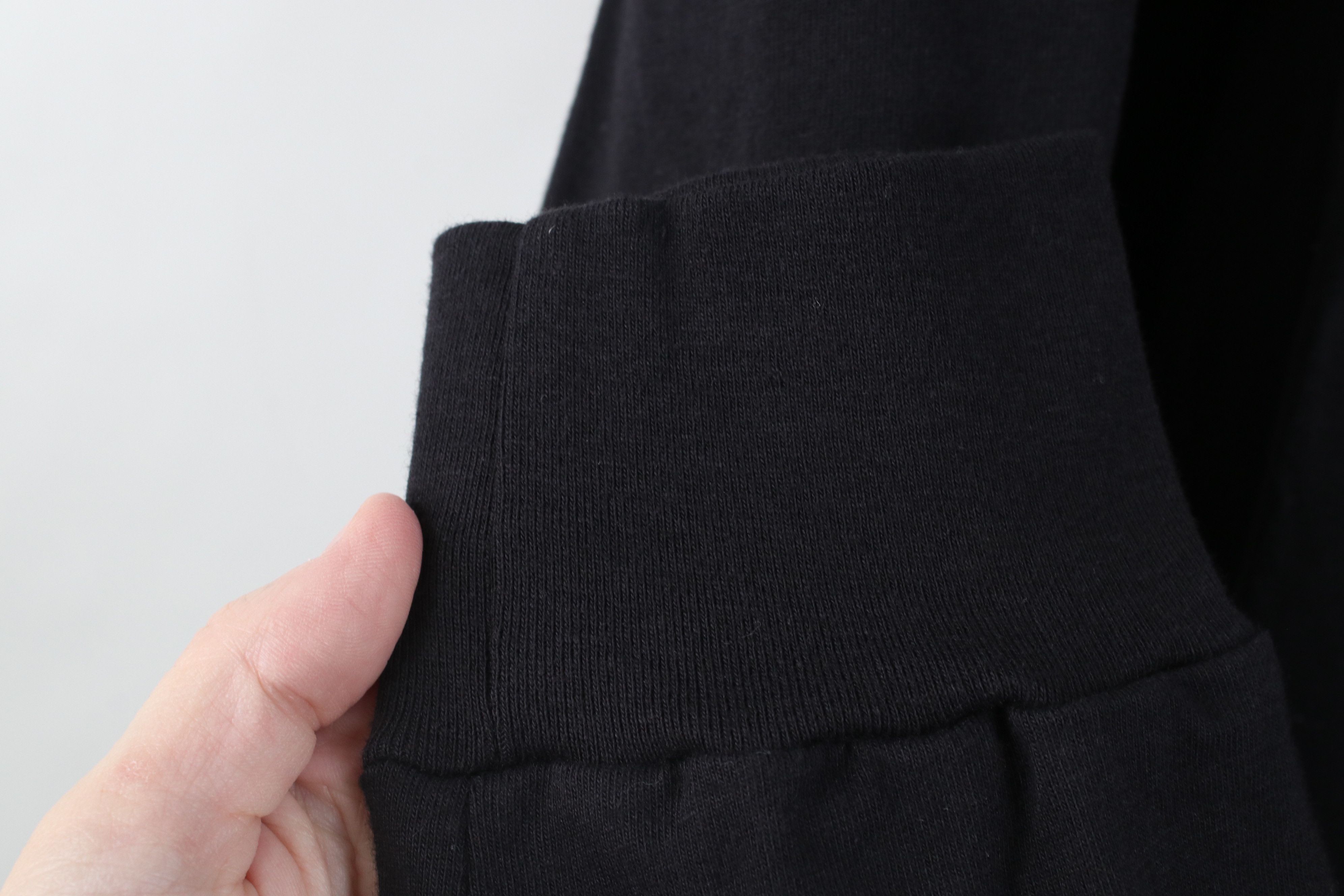 Vintage Vintage 90s Streetwear Mock Neck Long Sleeve T-Shirt Black Size US XL / EU 56 / 4 - 7 Thumbnail