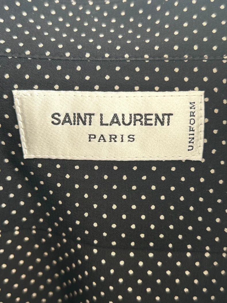 Saint Laurent Paris Saint laurent paris Polka-dot mulberry silk shirt 2506-Next Size XS / US 0-2 / IT 36-38 - 4 Thumbnail
