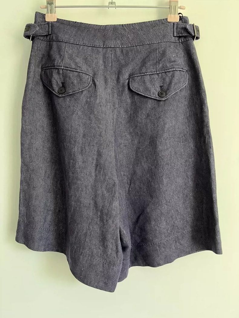 Loro Piana LORO PIANA Flax shorts with leather patch Size 25" / US 0 / IT 36 - 2 Thumbnail