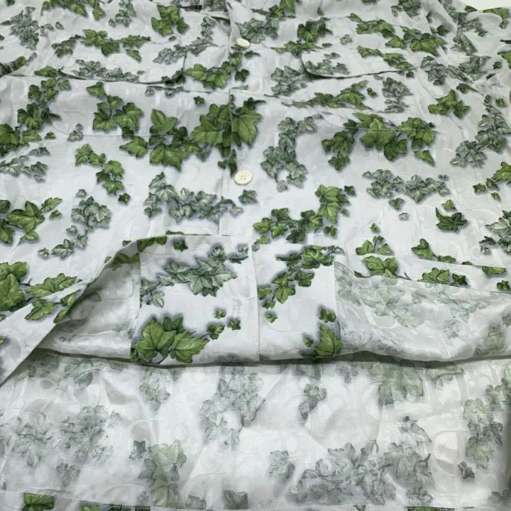 Dior Dior Dior Floral Print Short Sleeve Shirt 0079-2507 Size US M / EU 48-50 / 2 - 7 Thumbnail