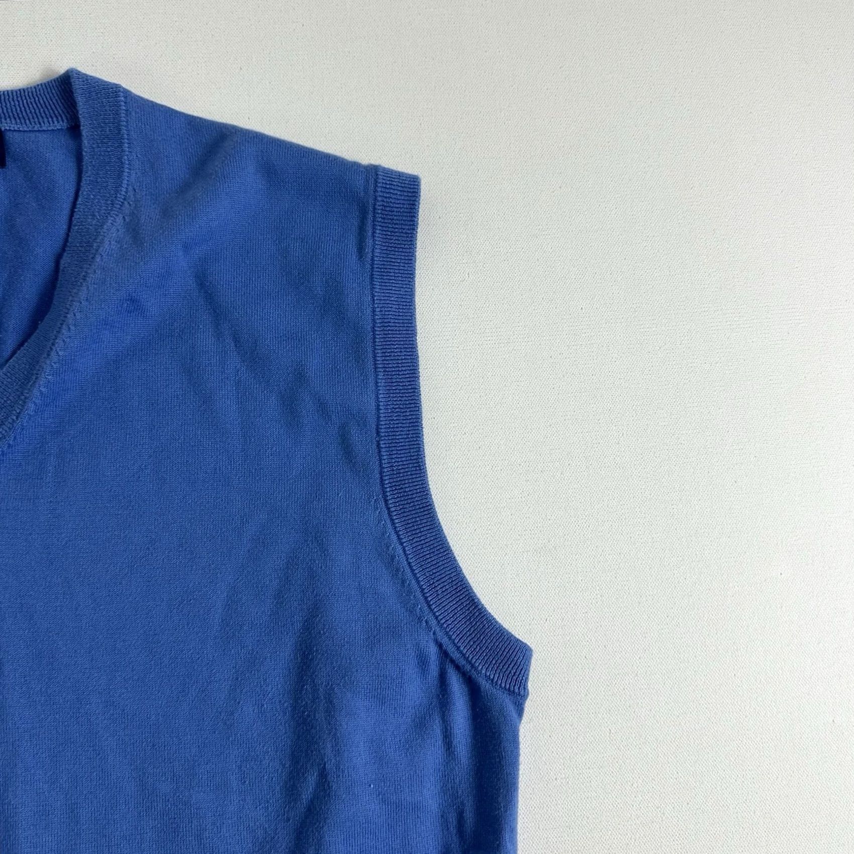 Brooks Brothers Brooks Brothers Sweater Vest Mens XL V-Neck Blue Preppy Pullover Supima Cotton Knit Vest Regular Pocketless? Size US XL / EU 56 / 4 - 5 Thumbnail