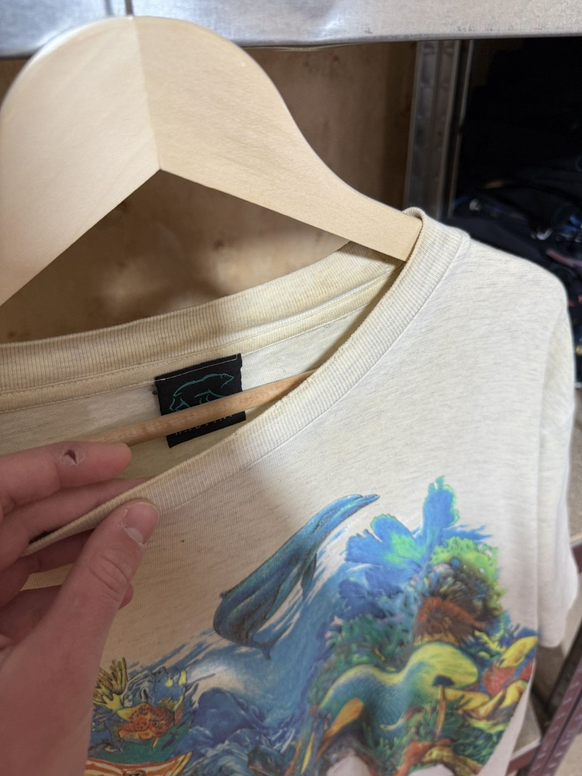 Habitat × Vintage Vintage 90’s Habitat Maldives Sea Fishes Logo Retro T-Shirt Size US XL / EU 56 / 4 - 8 Thumbnail