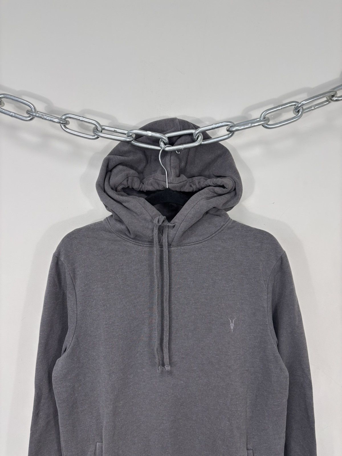 Allsaints AllSaints Raven OTH Men’s Grey Hoodie Pullover Sweatshirt Size US S / EU 44-46 / 1 - 2 Thumbnail