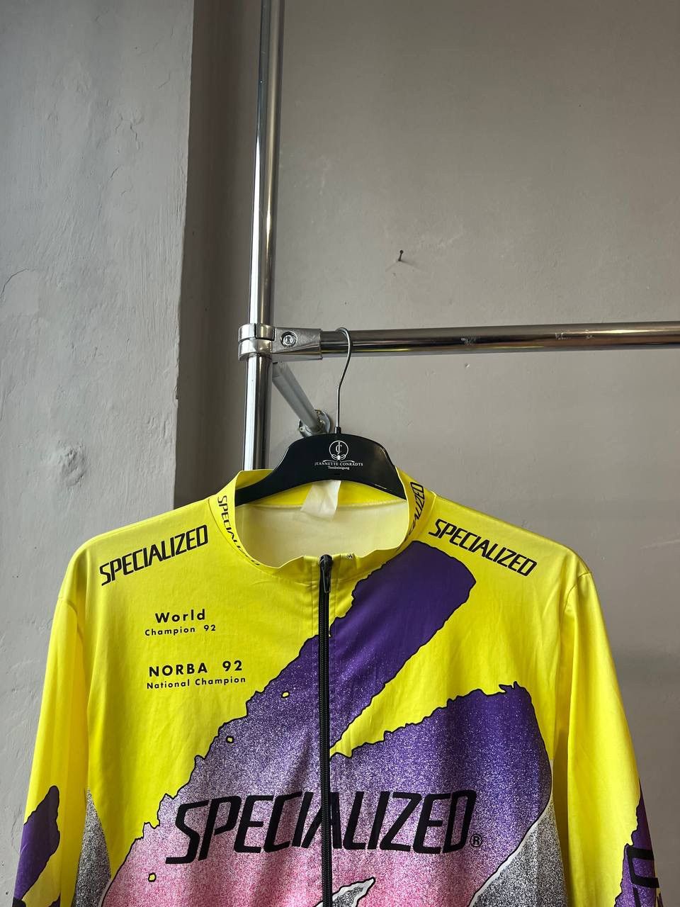 Vintage 1992 WORLD CHAMPION NORBA SPECIALIZED RARE CYCLING JACKET XL Size US XL / EU 56 / 4 - 3 Thumbnail