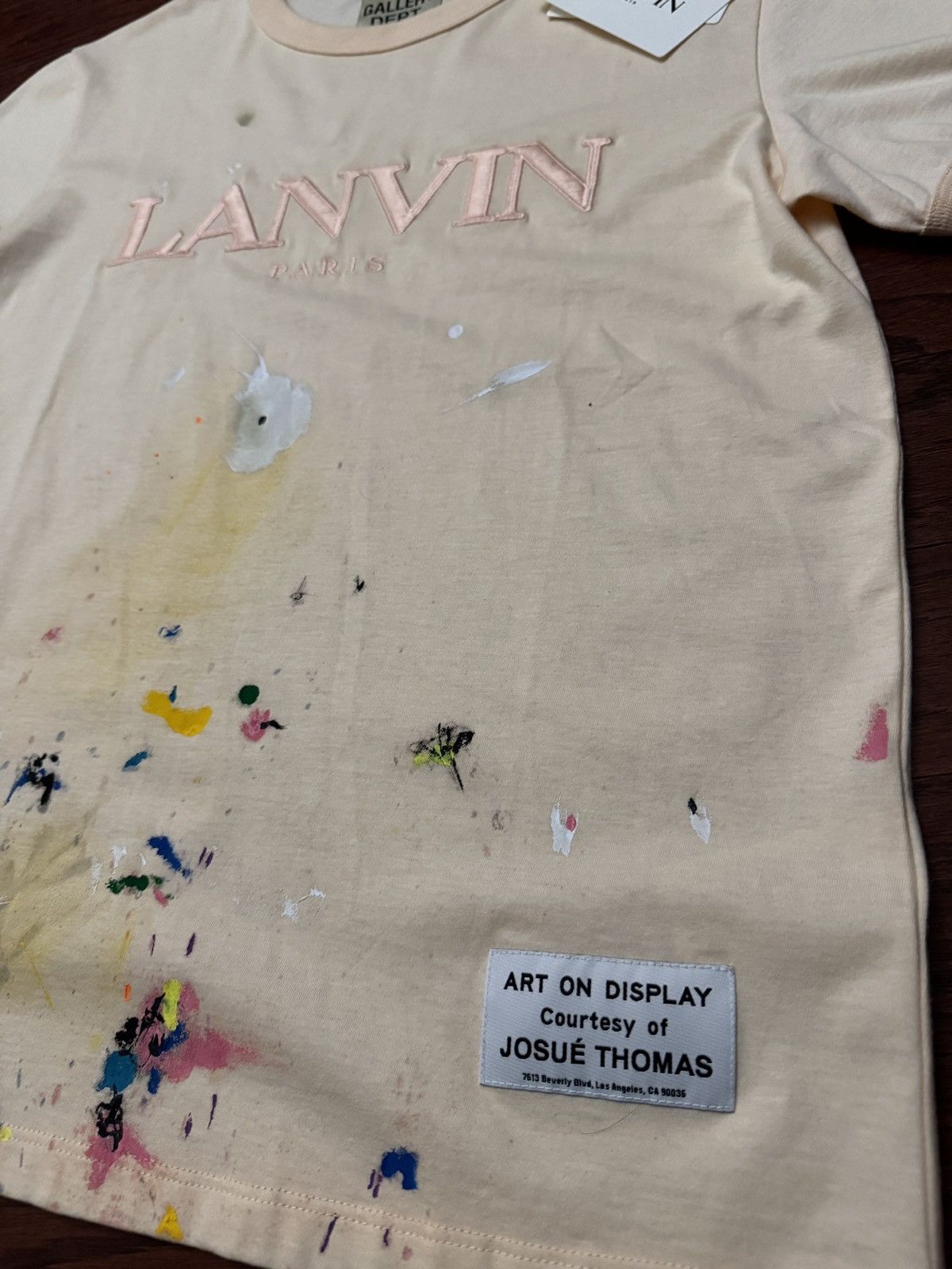 Gallery Dept. × Lanvin Lanvin x Gallery Dept. Paint Splatter T Shirt Size XL / US 12-14 / IT 48-50 - 2 Thumbnail