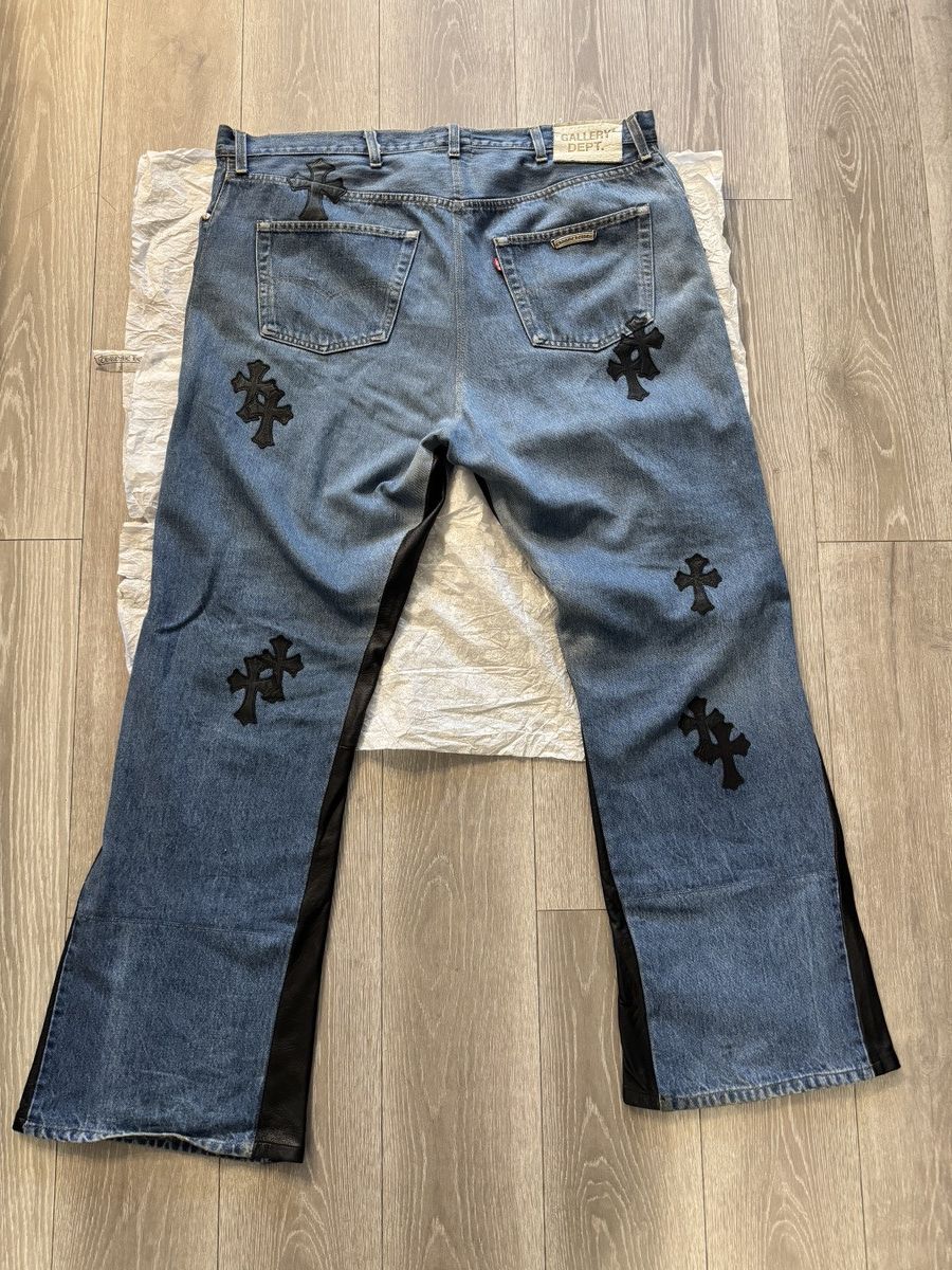 Chrome Hearts × Gallery Dept. 1 Of 1 Chrome Hearts x Gallery Dept Jeans Size US 42 / EU 58 - 4 Thumbnail