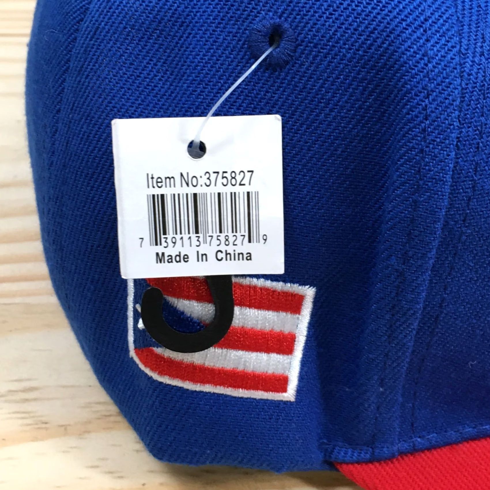 Vintage Everbright Puerto Rico Snapback Hat Blue OS Flat Brim Embroidered Logo Unisex Men Size ONE SIZE - 4 Thumbnail