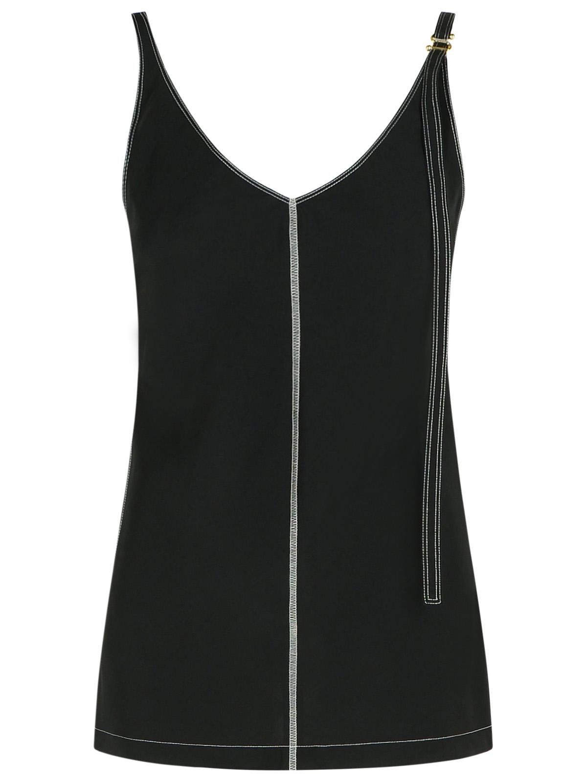 Sportmax SPORTMAX 'Waser' Black Viscossa Tank Top Size M / US 6-8 / IT 42-44 - 1 Thumbnail