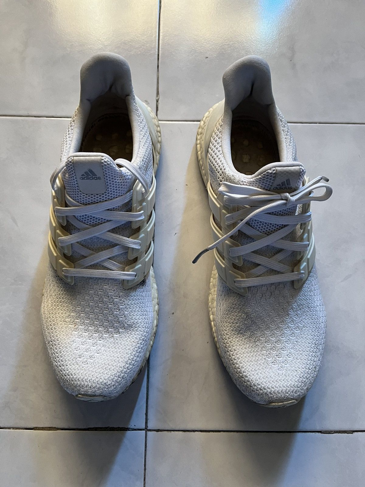 Adidas Ultra Boost Triple All White Size US 10.5 / EU 43-44 - 3 Thumbnail