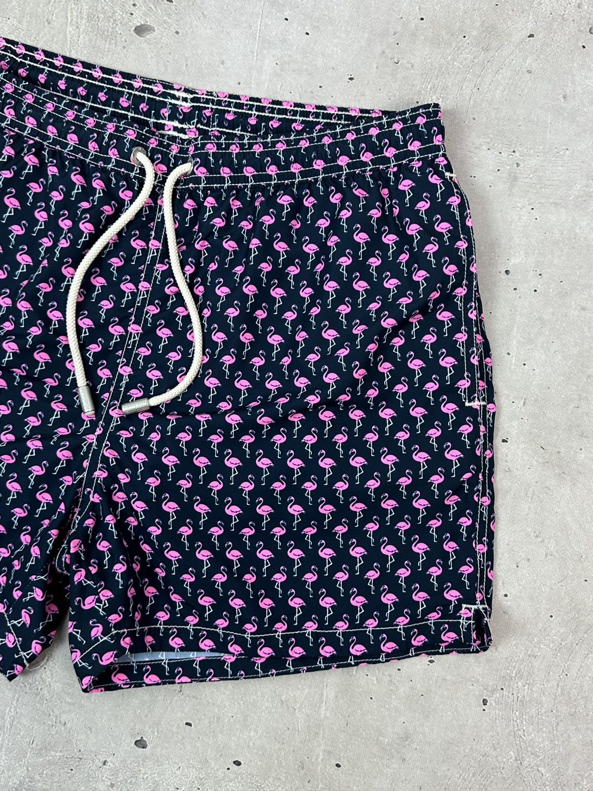 MC2 Saint Barth Mc2 Saint Barth Flamingo Printed Nylon Men’s Shorts Size US 30 / EU 46 - 2 Thumbnail