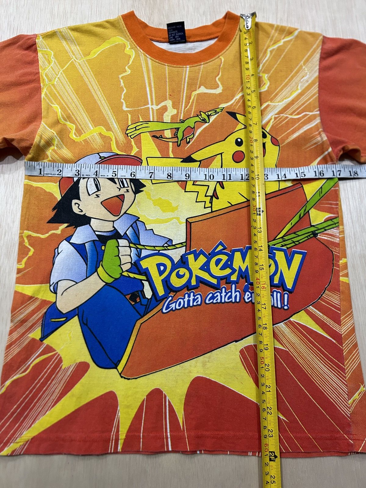 Cartoon Network × Japanese Brand × Vintage Vintage Pokemon Ash Bootleg Overprint Anime Size US S / EU 44-46 / 1 - 12 Thumbnail