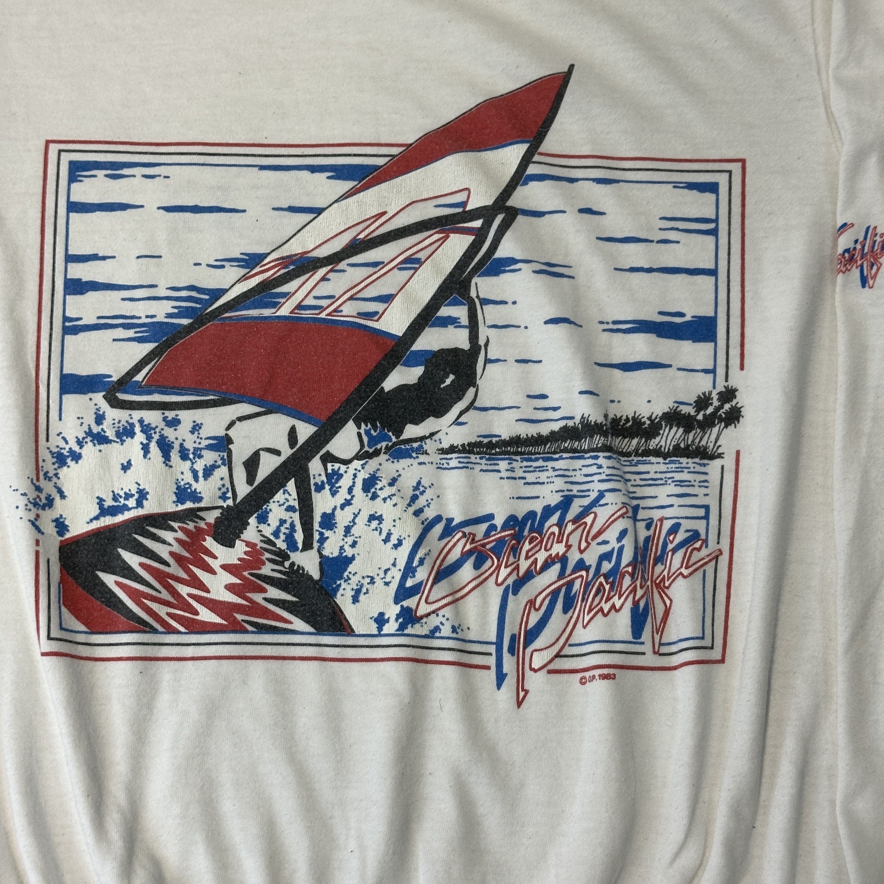 Ocean Pacific Vintage Ocean Pacific Windsurfing Graphic Hoodie Size Large Size US L / EU 52-54 / 3 - 4 Thumbnail