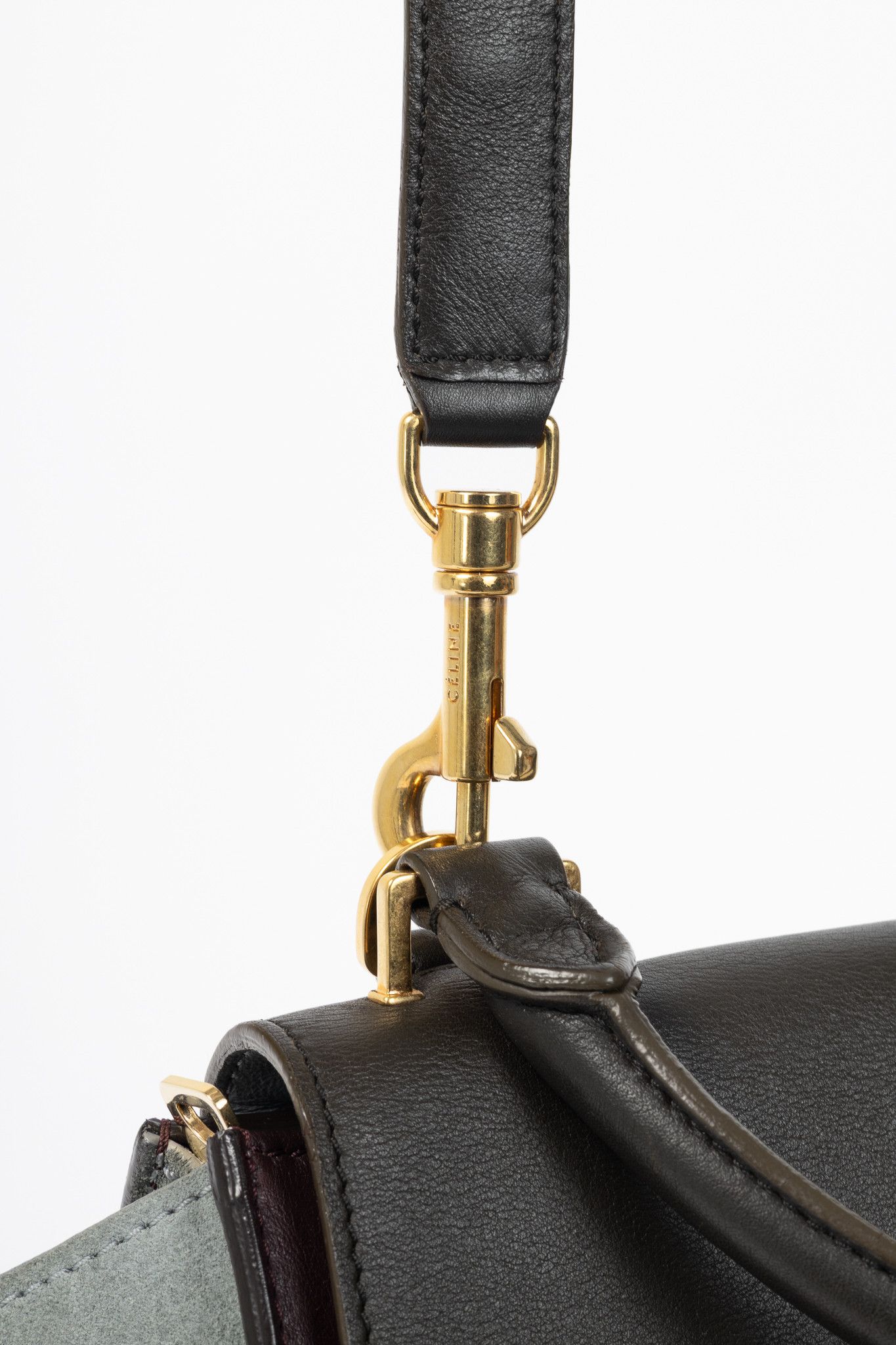 Celine Celine Trapeze Medium Leather & Suede Tote Size ONE SIZE - 7 Thumbnail