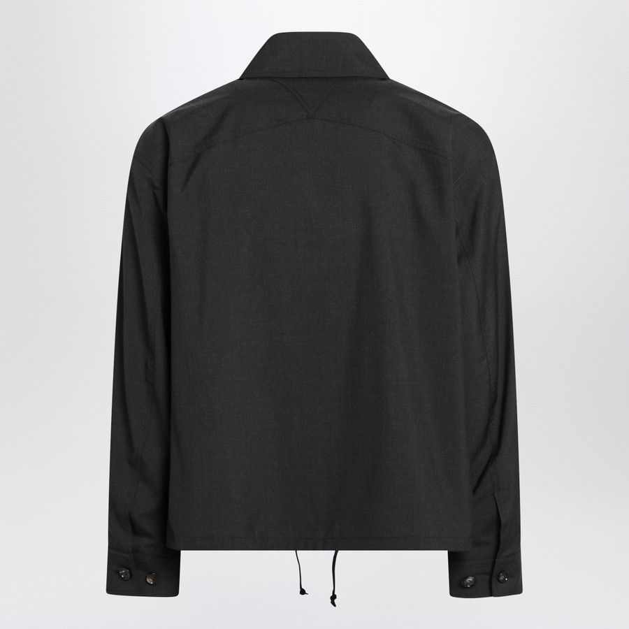 Bottega Veneta o1d2blof0825 Wool Zip-Up Jacket in Black Size US L / EU 52-54 / 3 - 2 Thumbnail