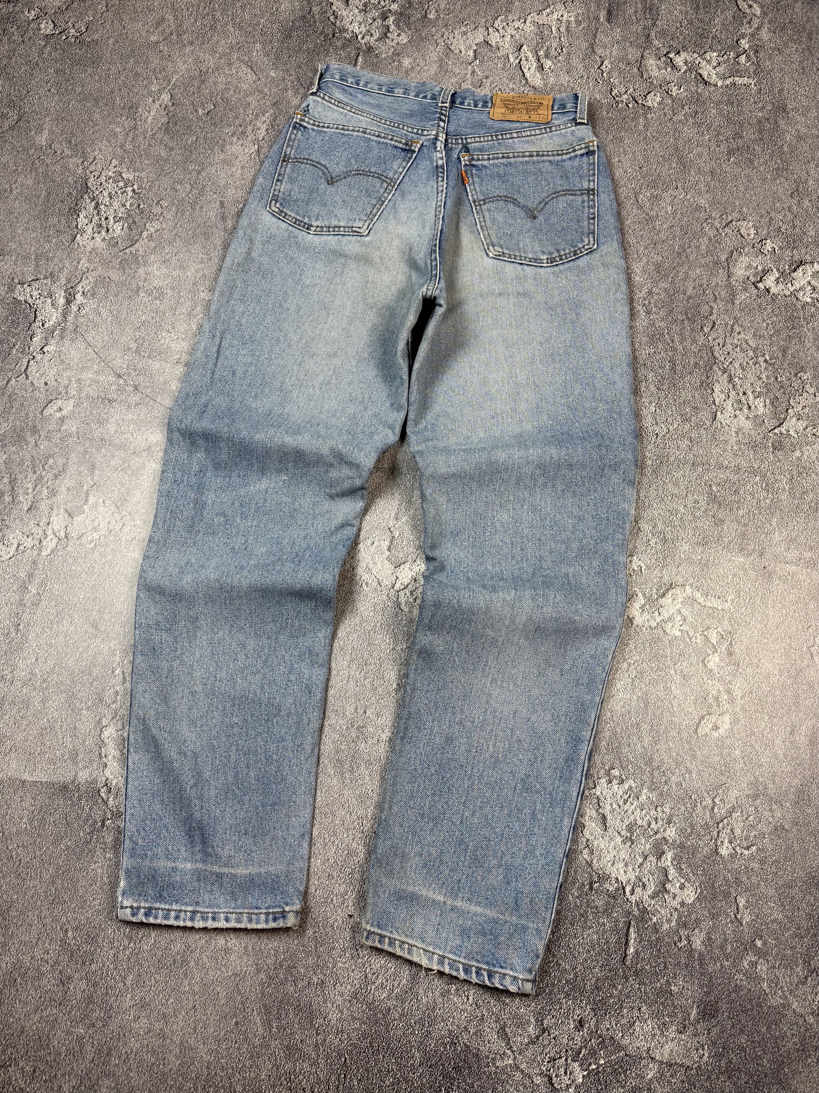 Levi's Vintage 90s Levi's 861 Stone Washed Orange Tab Jeans Y2K Size US 30 / EU 46 - 2 Thumbnail