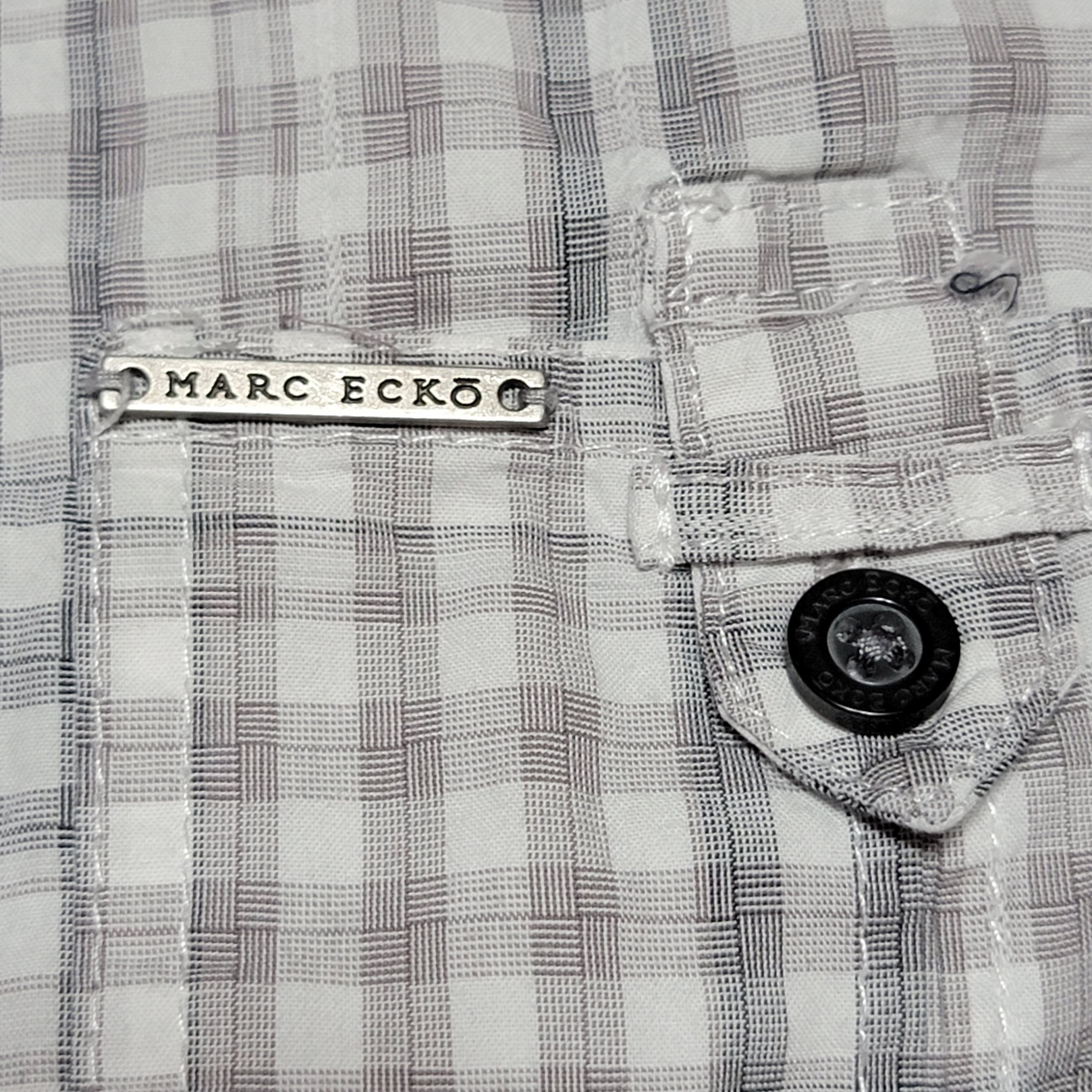 Marc Ecko Marc Ecko Cut & Sew SS Squares Full Button Shirt - Size 2XL Size US XXL / EU 58 / 5 - 3 Thumbnail