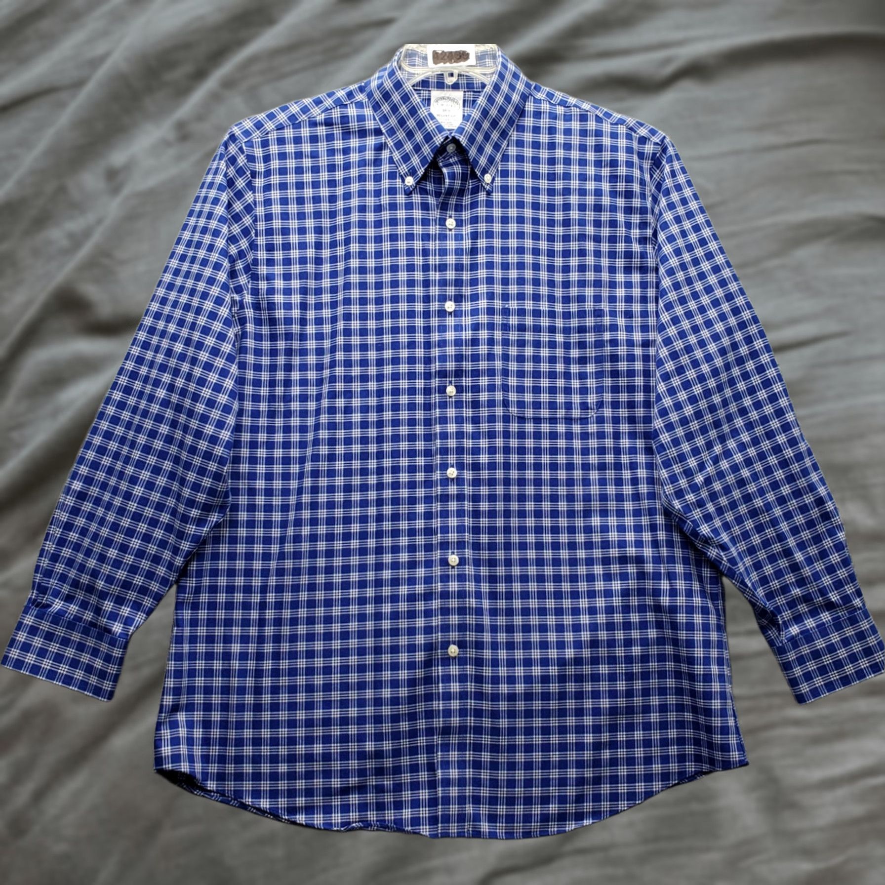 Brooks Brothers Brooks Brothers Dress Shirt Mens 16 Multi Plaid Regent Fit Non-Iron Button Down Shirt Size 42R - 1 Thumbnail