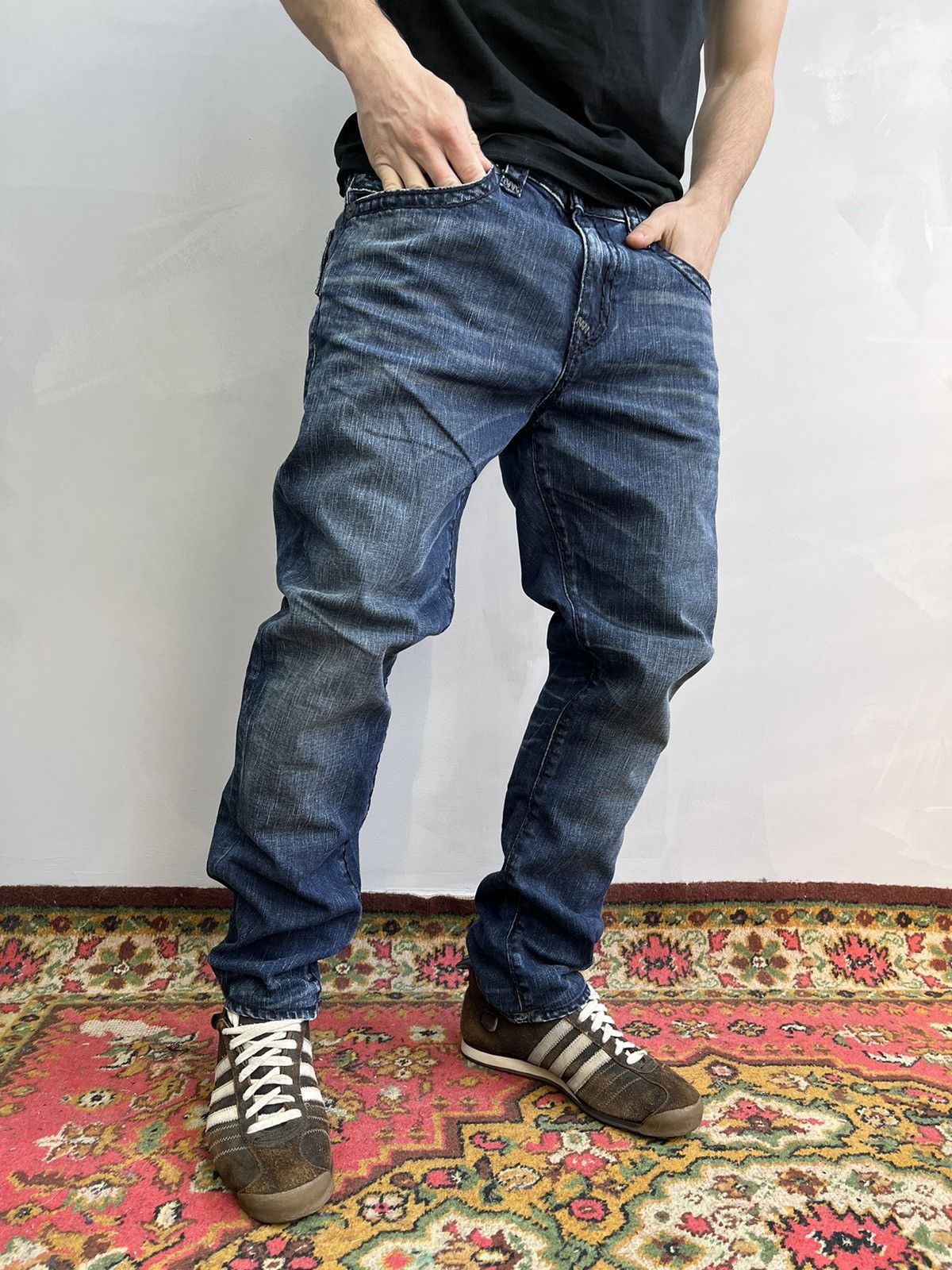 Japanese Brand × True Religion True Religion y2k Flare Japanese Jeans Distressed Size US 34 / EU 50 - 1 Thumbnail