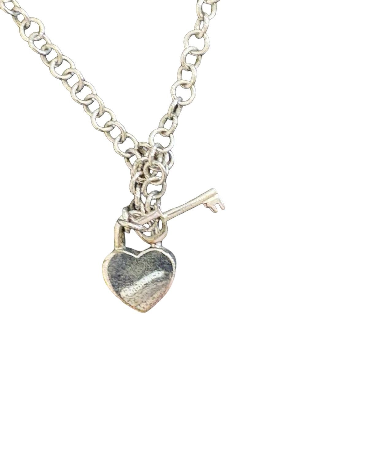 Dior Christian Dior Vintage Heart Padlock & Key Charm Necklace Size ONE SIZE - 9 Thumbnail