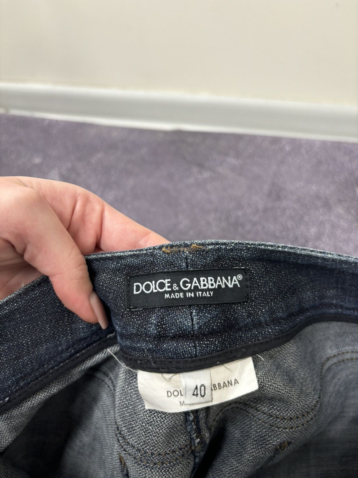 Dolce & Gabbana Dolce & Gabbana Women’s Zip Luxury Avant Garde Tapered Jeans Size 27" / US 4 / IT 40 - 18 Thumbnail