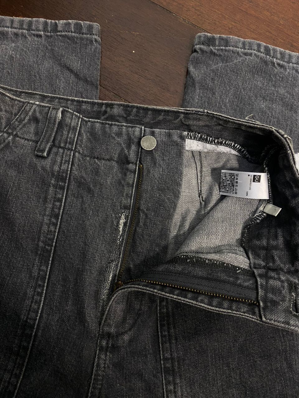 GU Unisex🔥 GU denim bakers pants size 27 Size 27" / US 4 / IT 40 - 9 Thumbnail