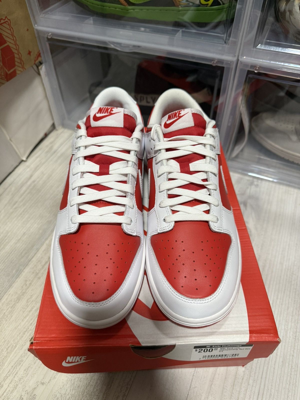 Nike Nike Dunk Low Championship Red Size US 9.5 / EU 42-43 - 4 Thumbnail