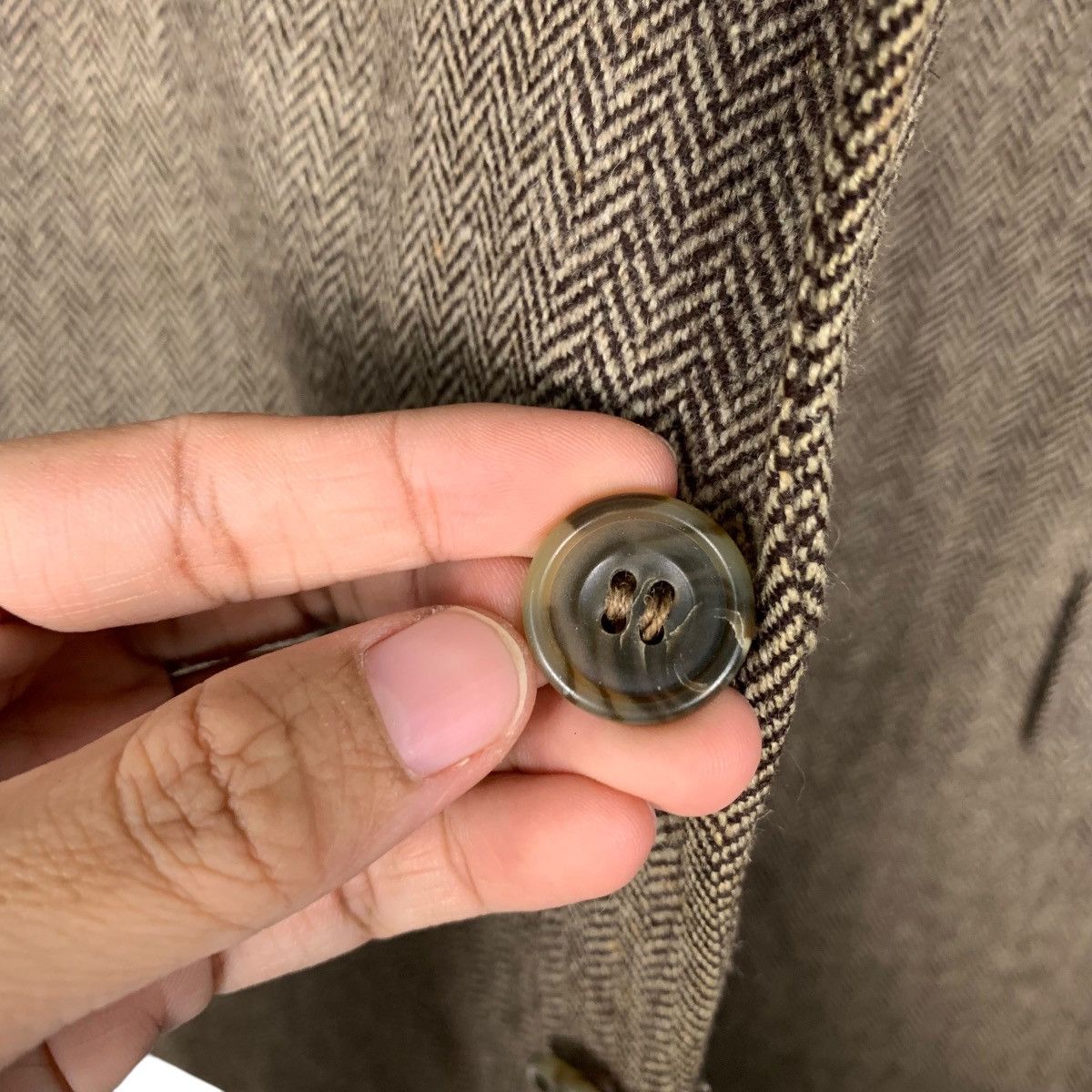 Chaps Ralph Lauren 90’s CHAPS RALPH LAUREN Herringbone Wool Blazers #2105-C92 Size US M / EU 48-50 / 2 - 12 Thumbnail