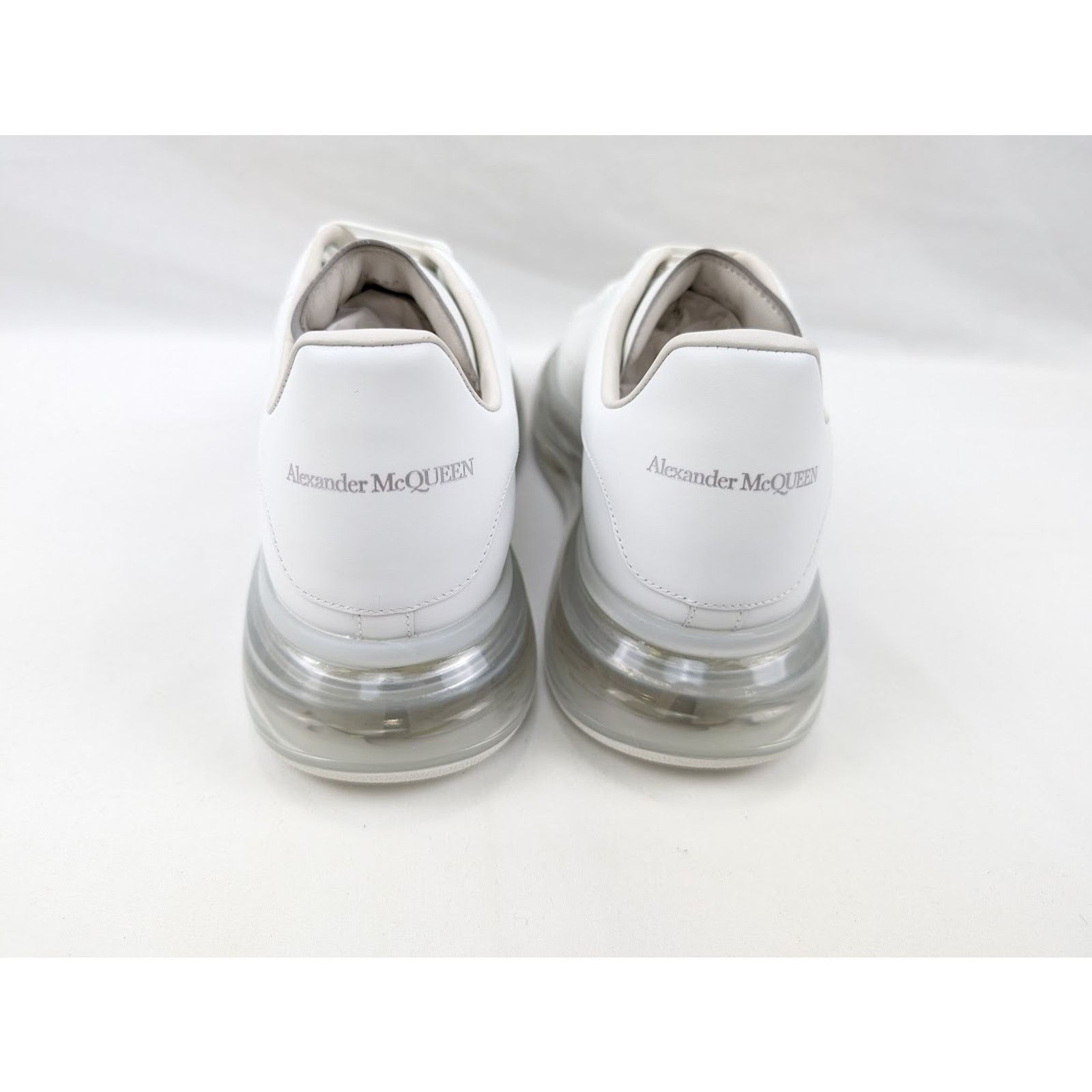 Alexander McQueen o1rshd1 Larry Transparent Sole Rubber Sneaker in White Size US 11 / EU 44 - 14 Thumbnail