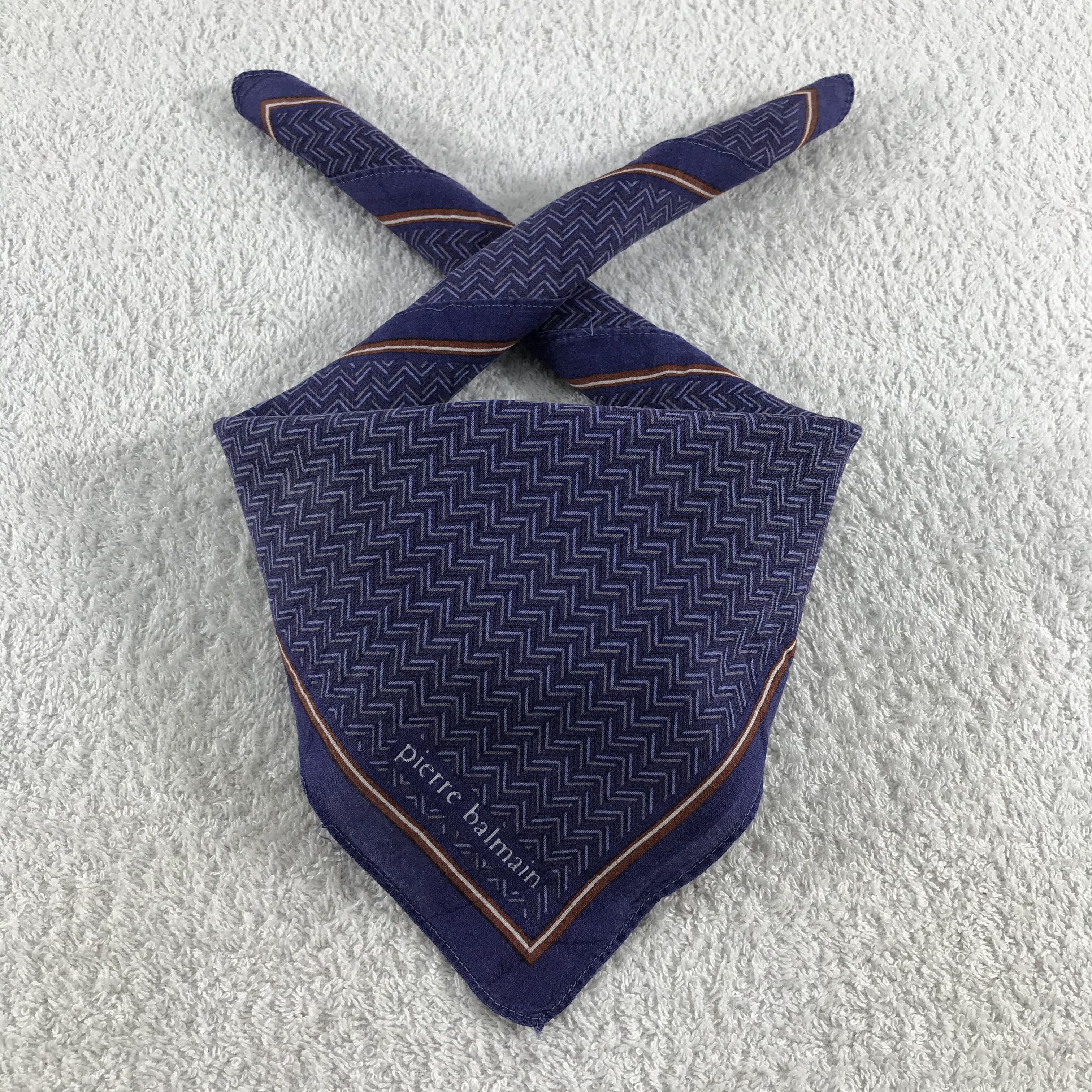 Pierre Balmain × Vintage Pierre Balmain Bandana / Handkerchief / Neckerchief - S255 Size ONE SIZE - 3 Thumbnail