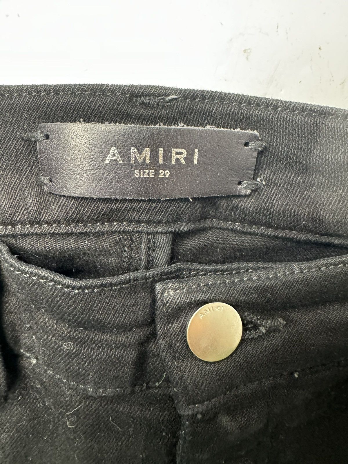 Amiri Amiri Women’s Butterfly Print Denim Size 29" - 3 Thumbnail