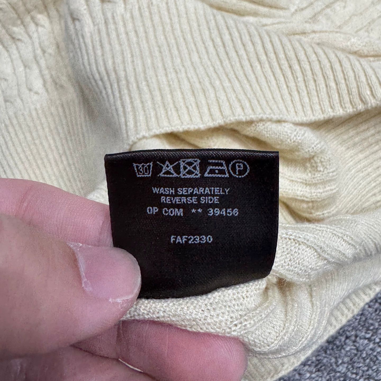 Loro Piana Loro Piana CableKnit BabyCashmere Blend Sweater 52 Size US L / EU 52-54 / 3 - 4 Thumbnail