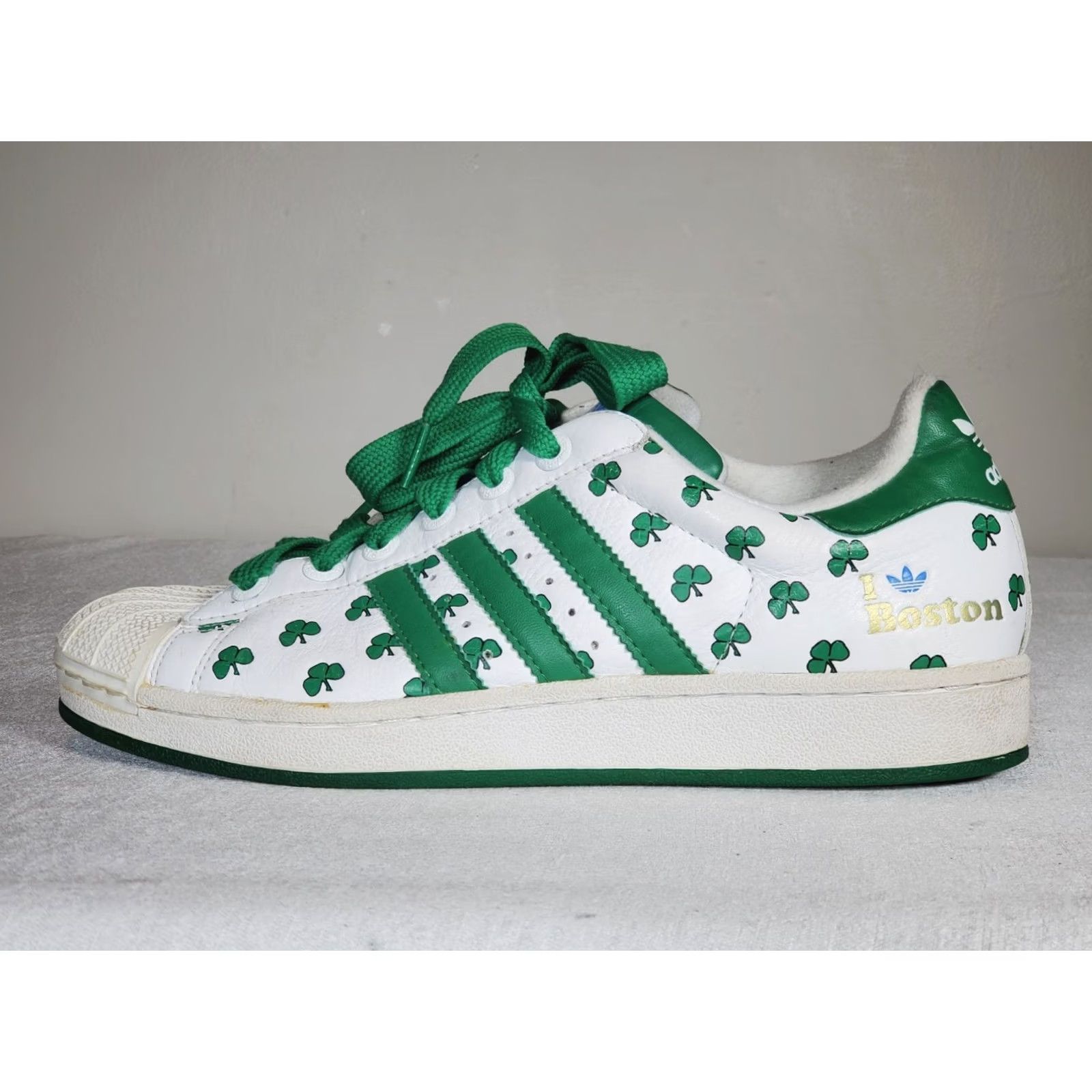 Adidas Adidas Superstar 35th Anniversary Boston Shamrocks Mens US 8.5: Limited Edition - White and Green Size US 9 / EU 42 - 5 Thumbnail
