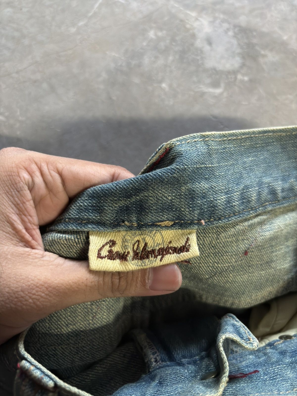 Hysteric Glamour × If Six Was Nine × Japanese Brand GUMU distressed japanese denim sakura sukajan sick mud wash Size US 31 - 5 Thumbnail