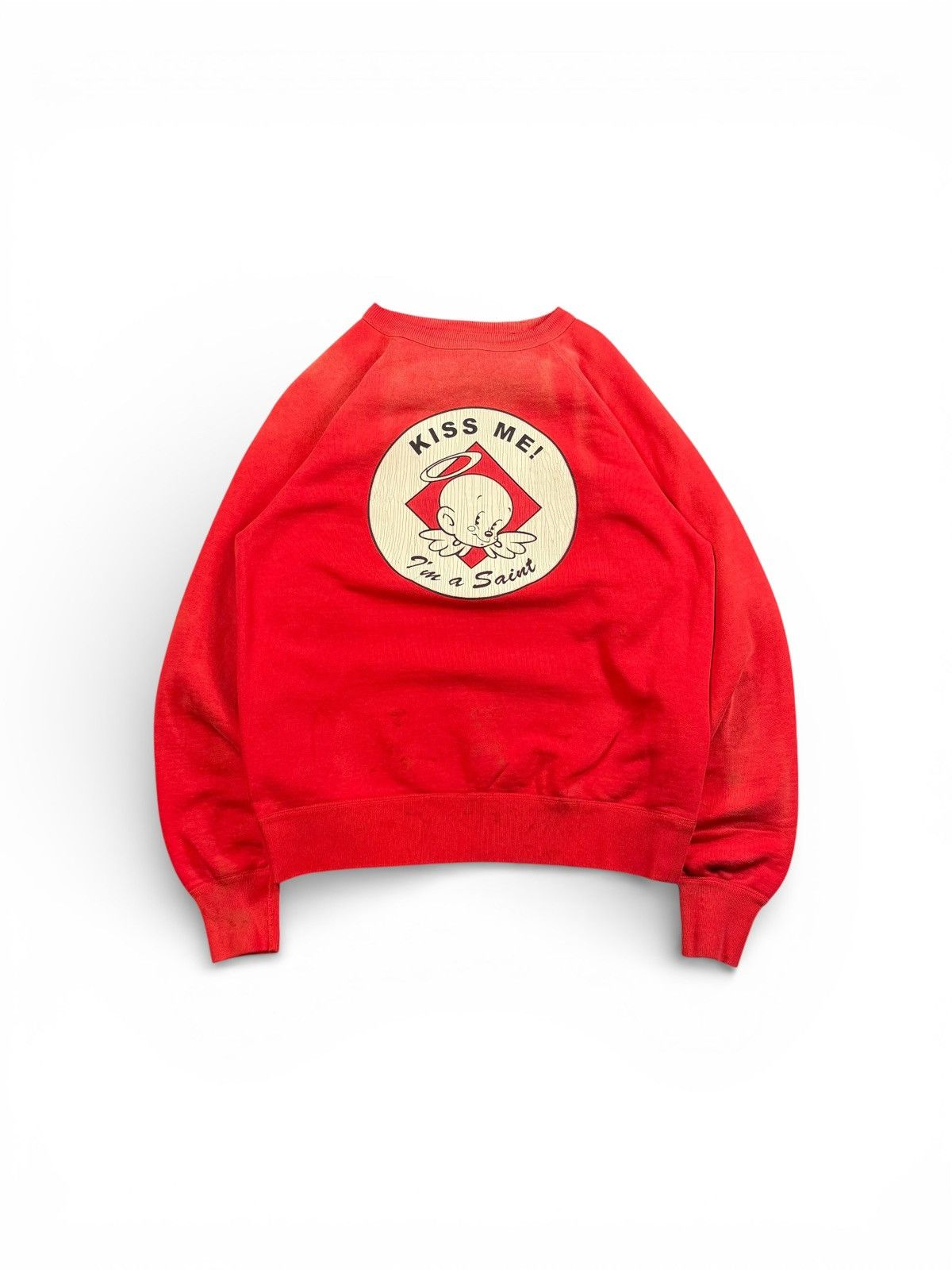 Saint Michael Saint Mxxxxxx Kiss Me Crewneck | Grailed