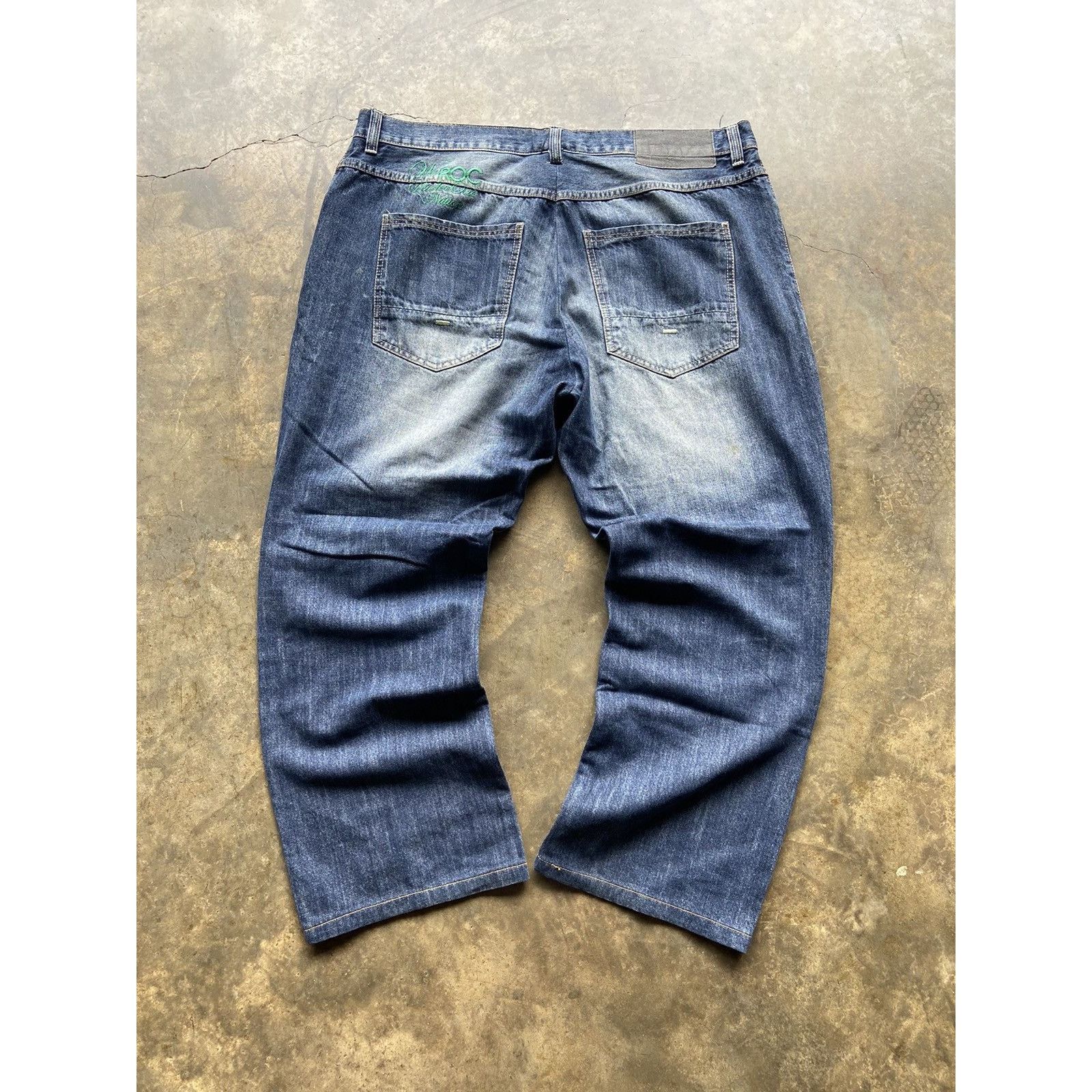 Japanese Brand × Rocawear × Vintage Crazy Vintage Faded Baggy Y2K Southpole Style Wide Leg Jeans Size US 42 / EU 58 - 1 Thumbnail