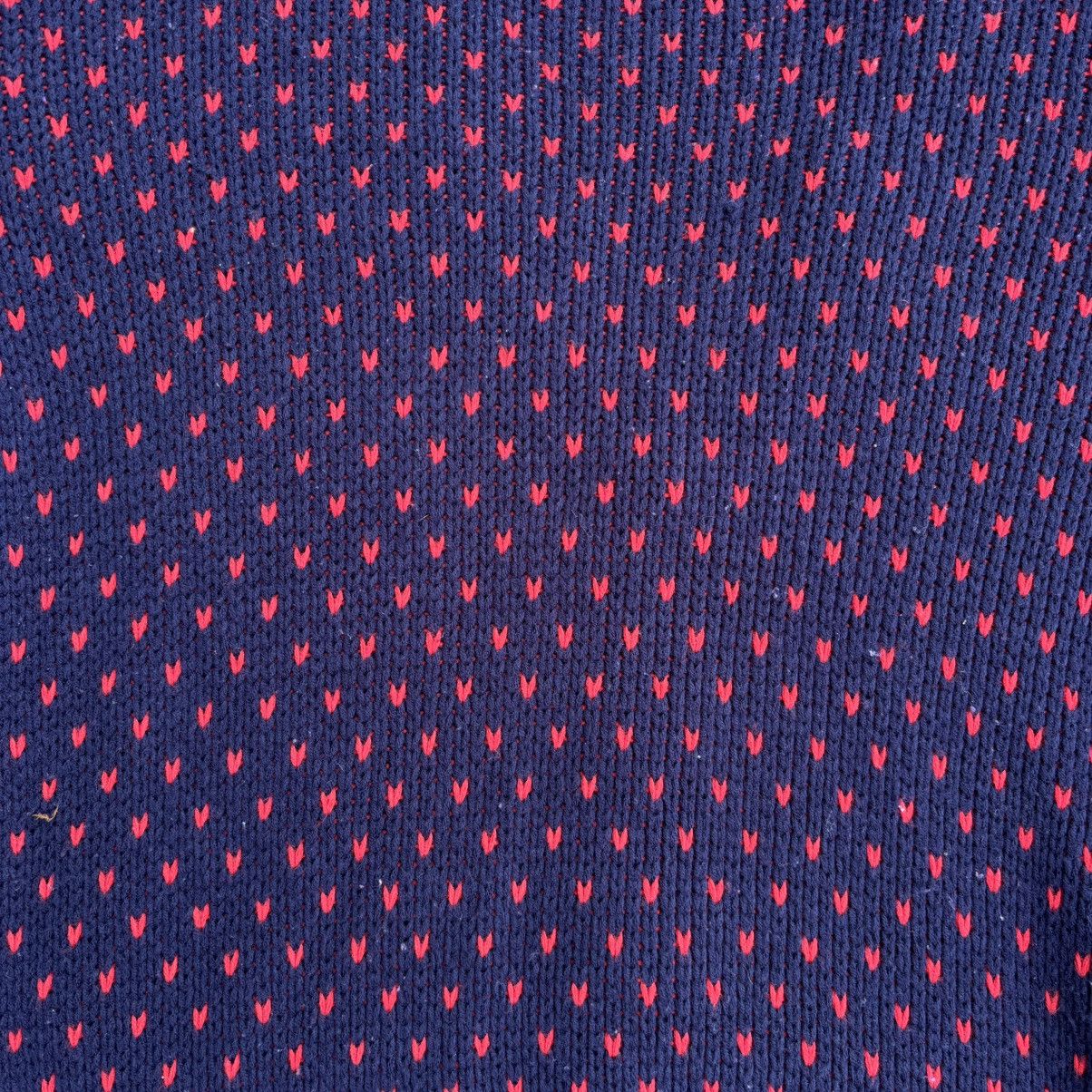 Vintage Vintage Repeating Heart Knit Cardigan Size L / US 10 / IT 46 - 5 Thumbnail