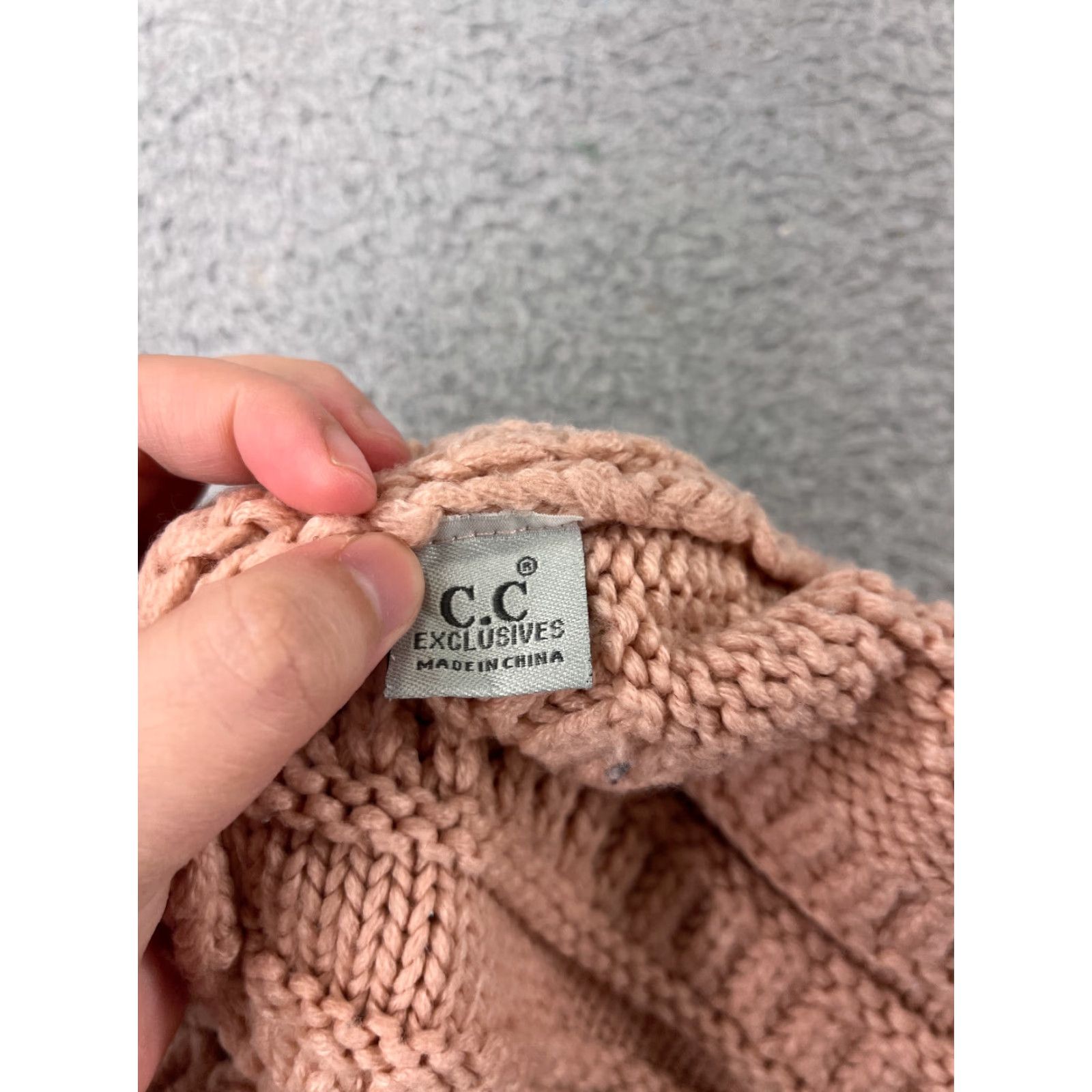Vintage C.C Exclusive Beanie Toque Womens One Size Pink Knit 100% Acrylic Winter Ski Size ONE SIZE - 6 Thumbnail