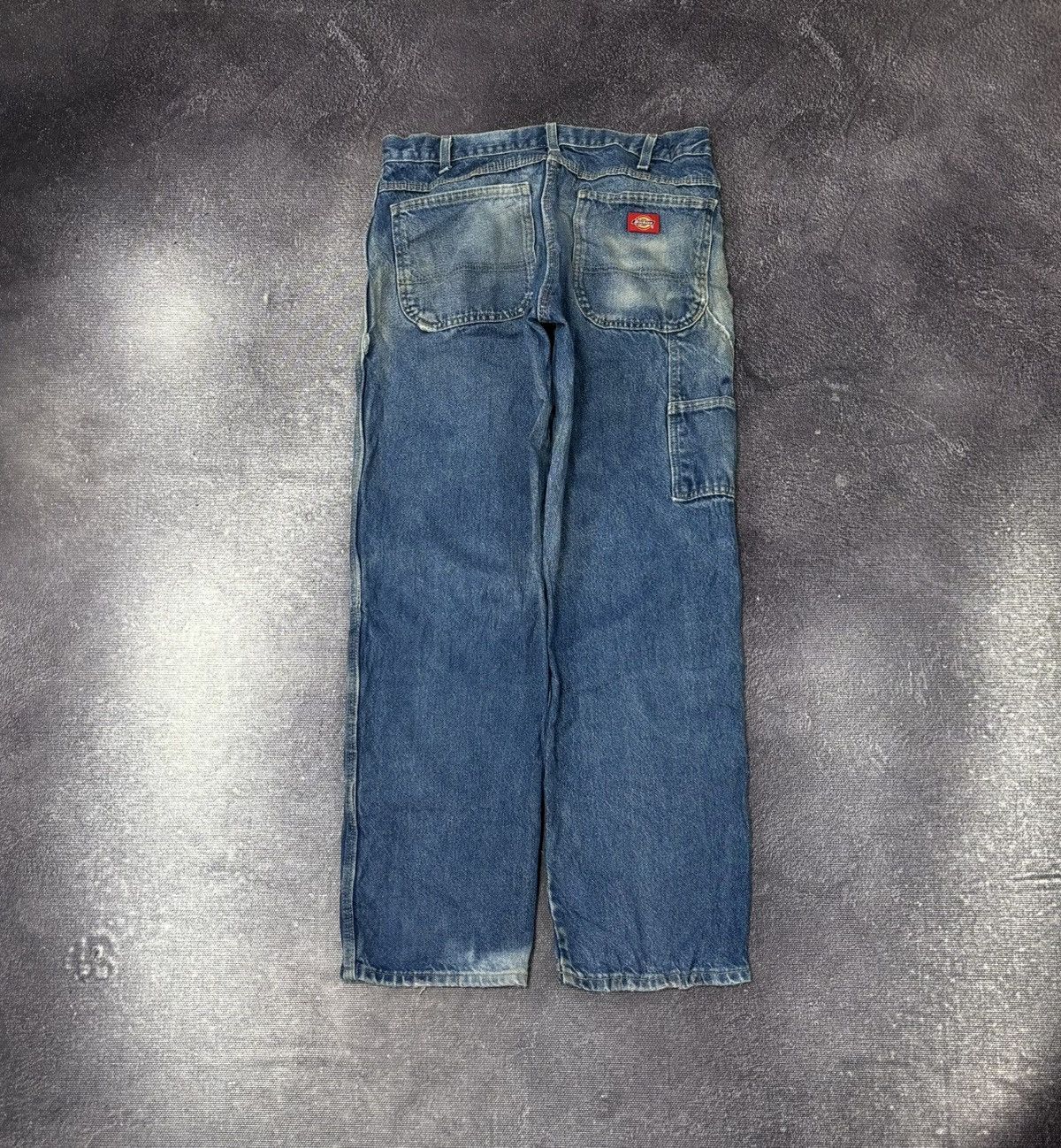 Dickies Vintage Dickies Faded Blue Y2K Denim Work Hype Baggy Jeans Size US 33 - 1 Thumbnail