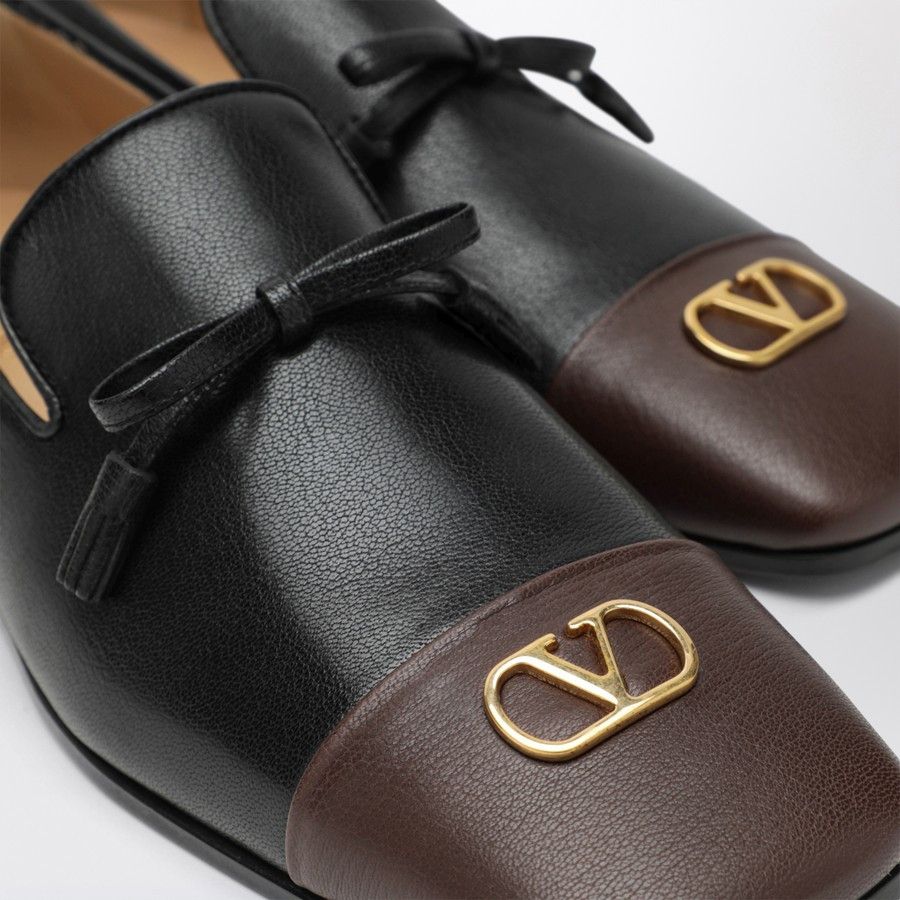 Valentino o1d2blof1025 Leather Loafers in Black Size US 10.5 / EU 43-44 - 5 Thumbnail