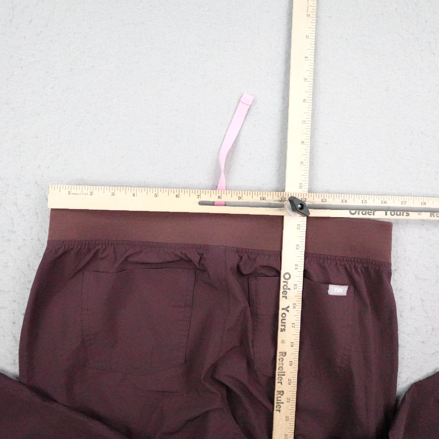 Vintage FIGS Pants Womens Medium Burgundy Zamora FREEx Jogger Scrub Bottoms Nurse Taper Size 32" / US 10 / IT 46 - 7 Thumbnail
