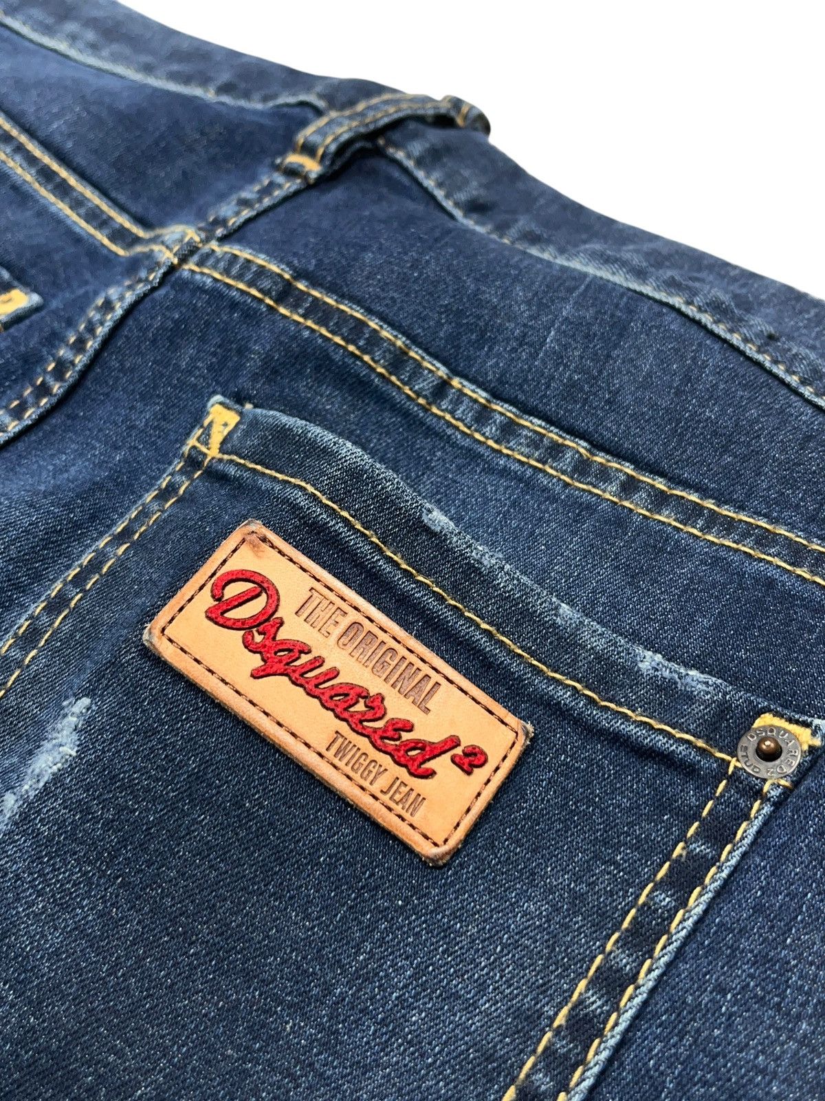 Dsquared2 Dsquared2 Medium Waist Twiggy Jeans Skinny Distressed Size 28" / US 6 / IT 42 - 14 Thumbnail