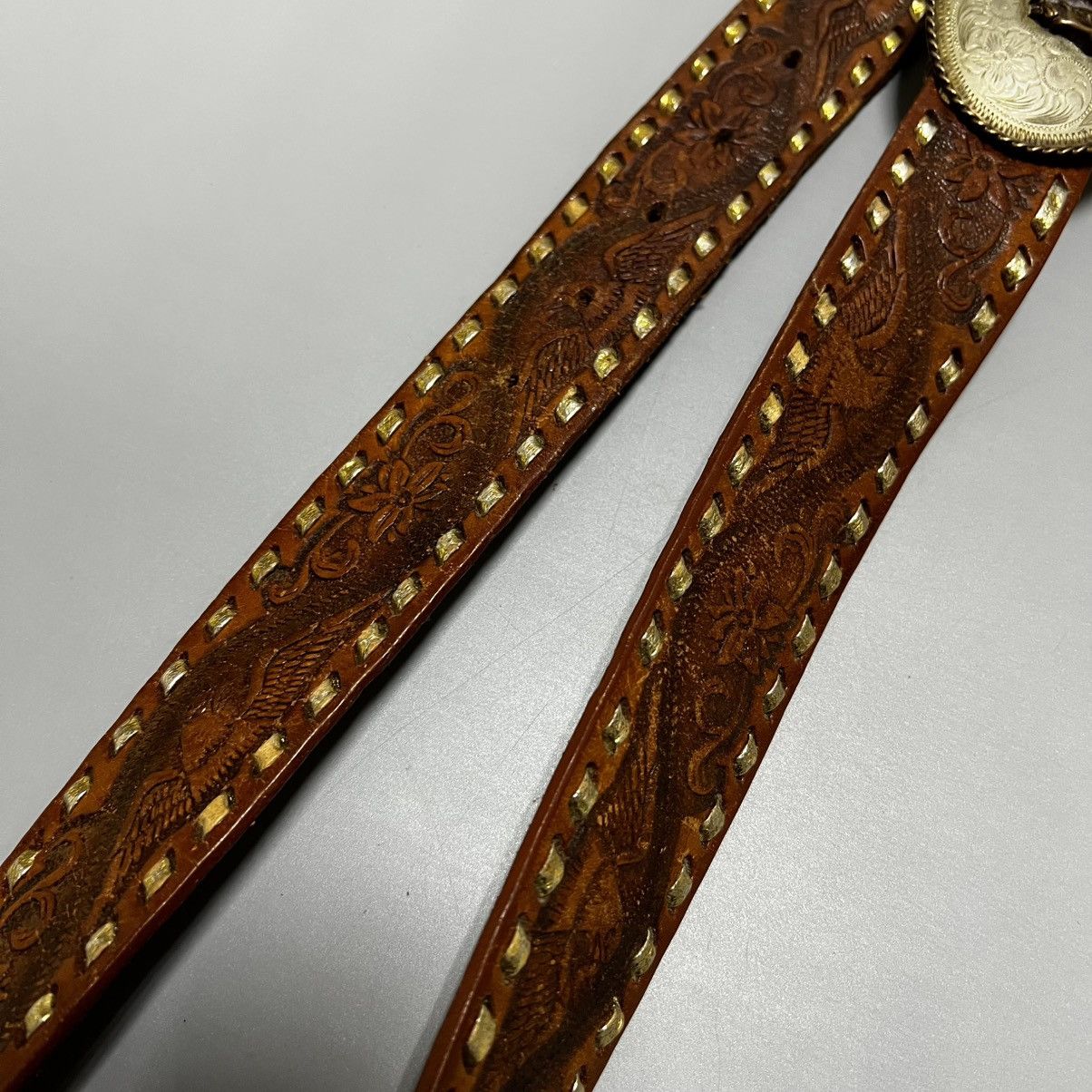 Cowboy Equipment × Japanese Brand × Vintage Leather belt vintage y2k cowboy buckle Size ONE SIZE - 18 Thumbnail