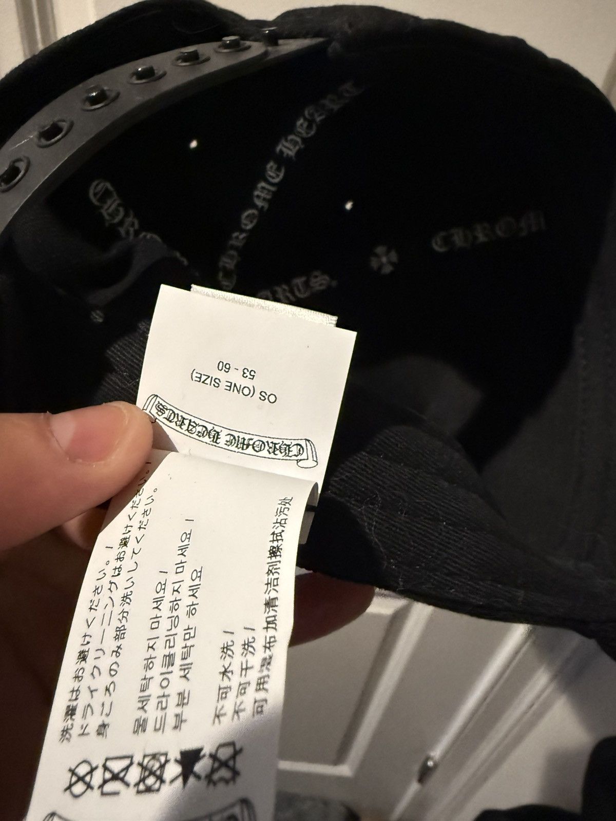 Chrome Hearts Chrome Hearts Cross Waxed Denim Baseball Cap Size ONE SIZE - 9 Thumbnail