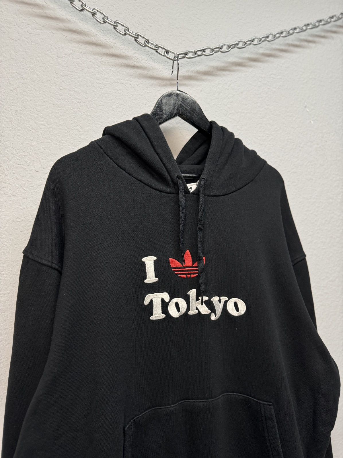 Adidas Black Adidas Tokyo Style Stussy Vetements Hoodie Size US XL / EU 56 / 4 - 4 Thumbnail