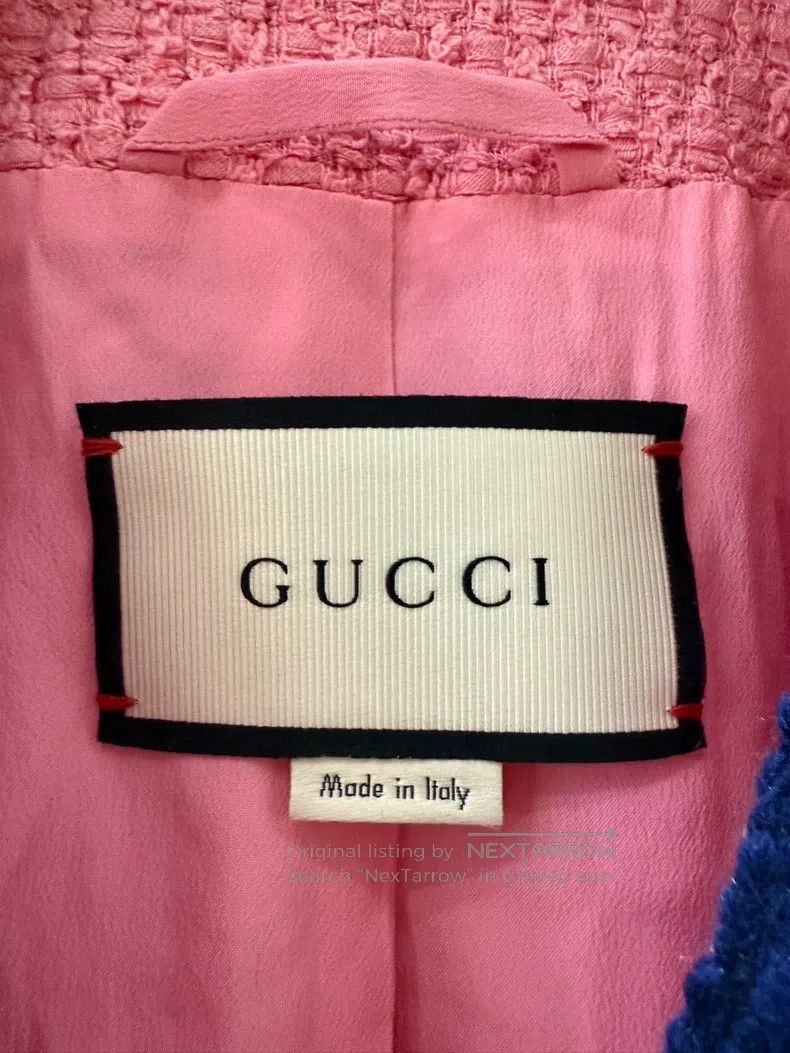 Gucci Gucci Pink tweed coat Size S / US 4 / IT 40 - 4 Thumbnail